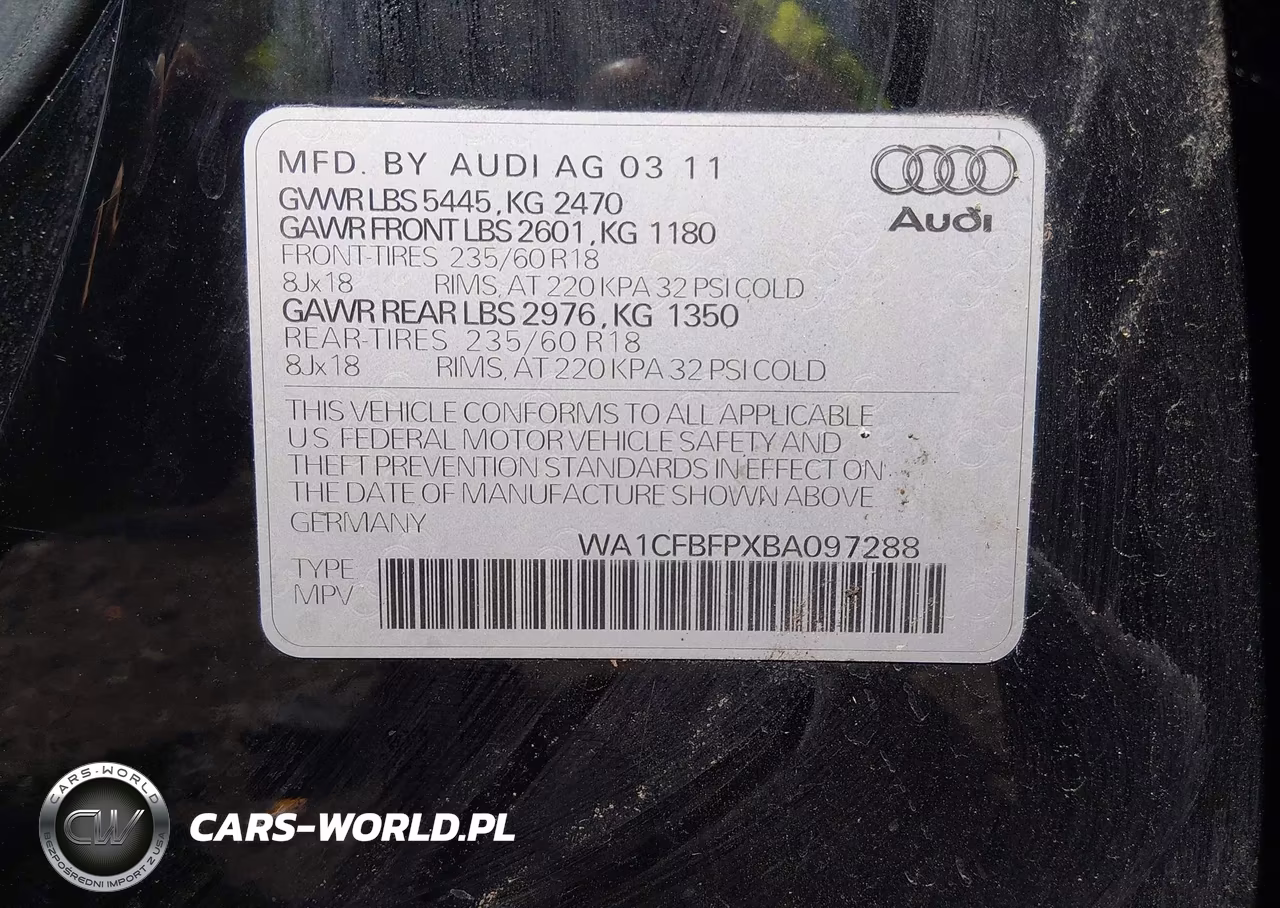 2011 Audi Q5 2.0T Premium VIN:WA1CFBFPXBA097288 - 9