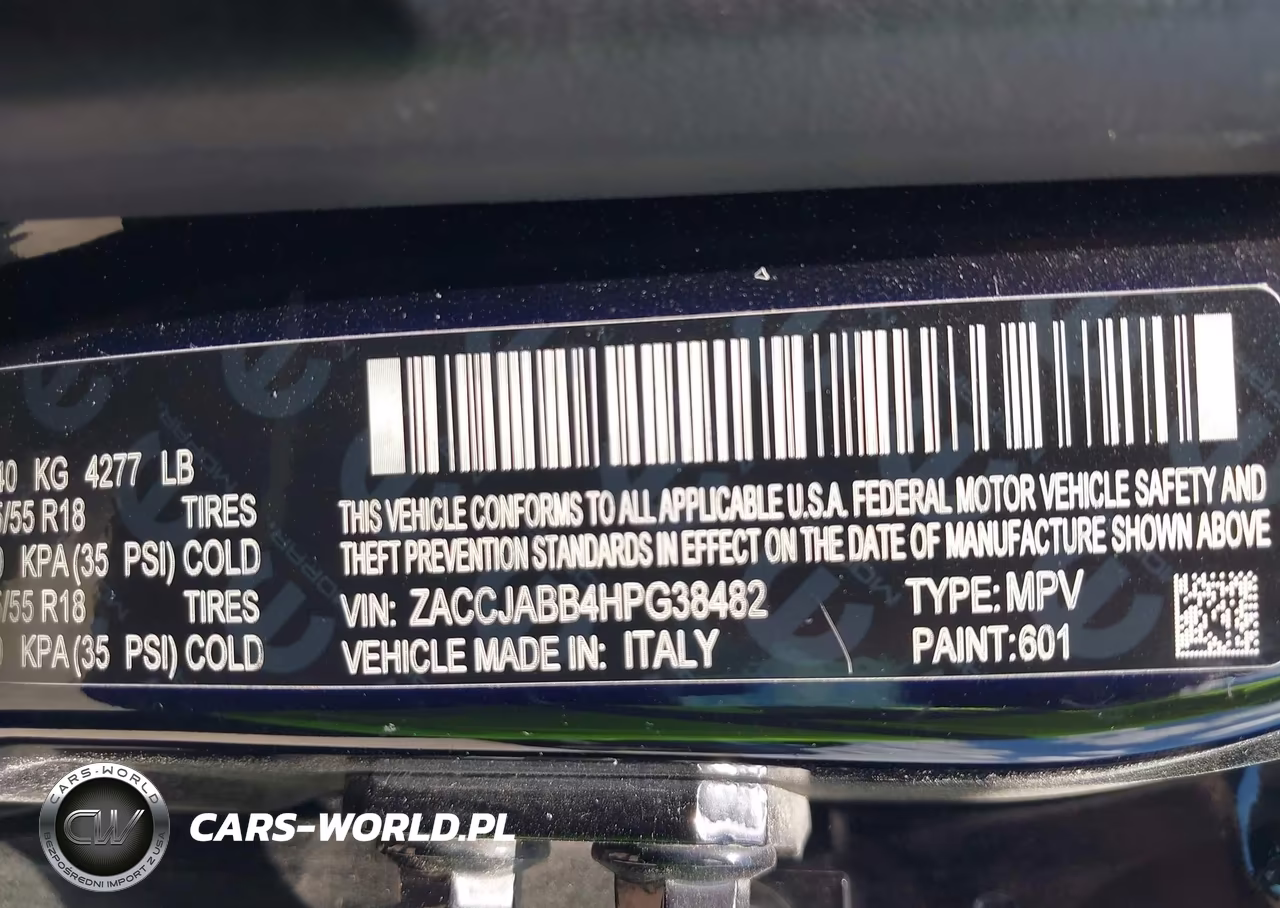 2017 Jeep Renegade Altitude Fwd VIN:ZACCJABB4HPG38482 - 9