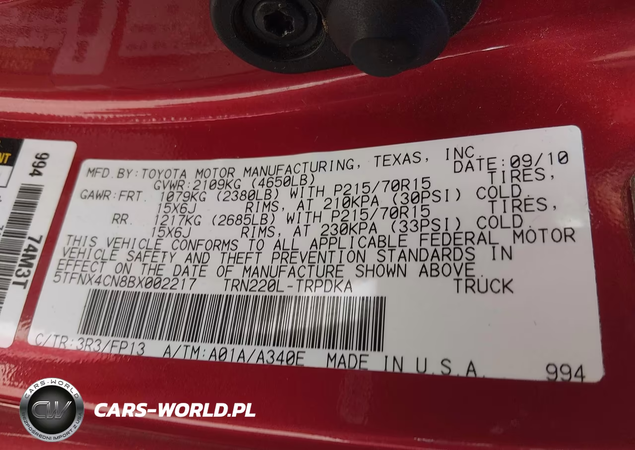 2011 Toyota Tacoma VIN:5TFNX4CN8BX002217 - 9