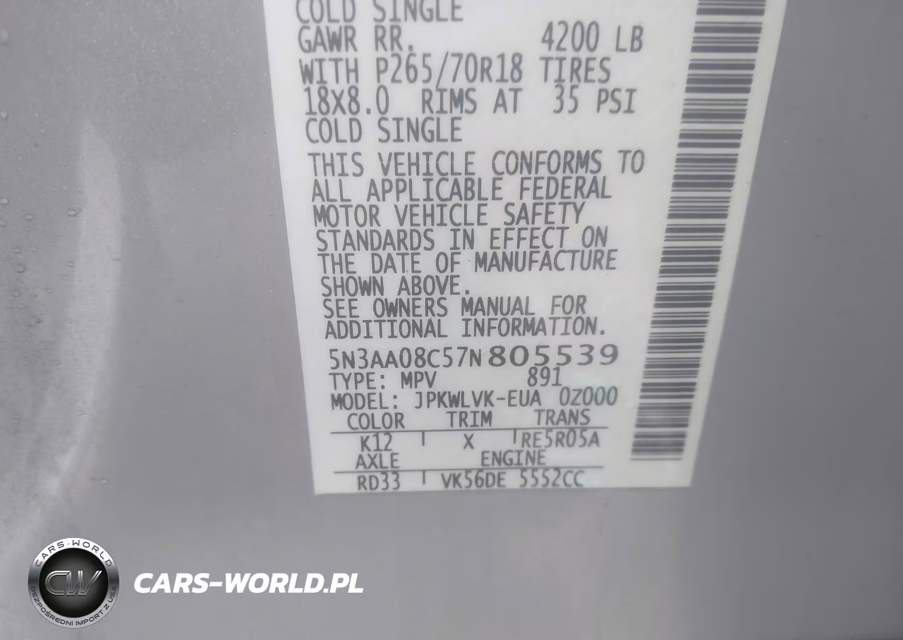 2007 Infiniti Qx56 VIN:5N3AA08C57N805539 - 9