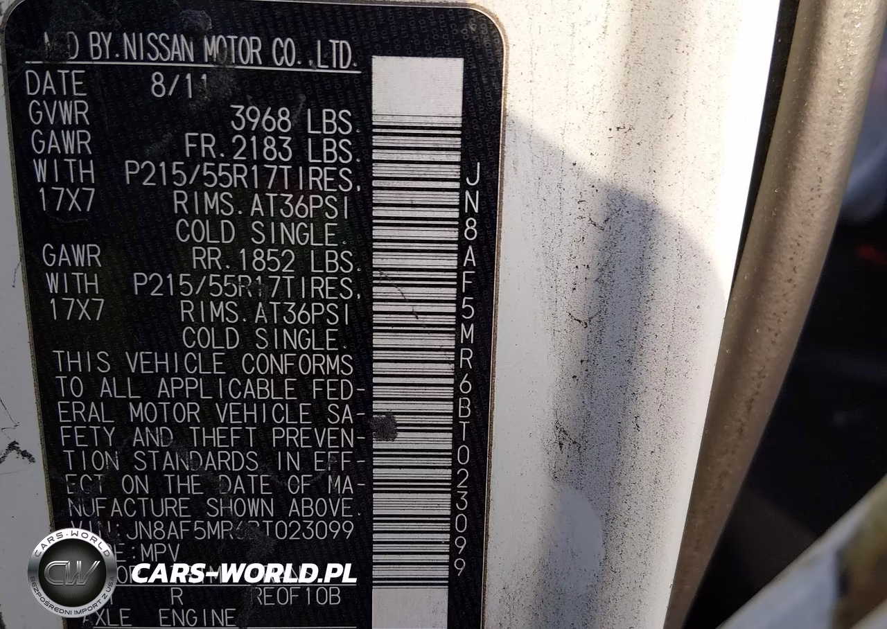 2011 Nissan Juke Sl VIN:JN8AF5MR6BT023099 - 9