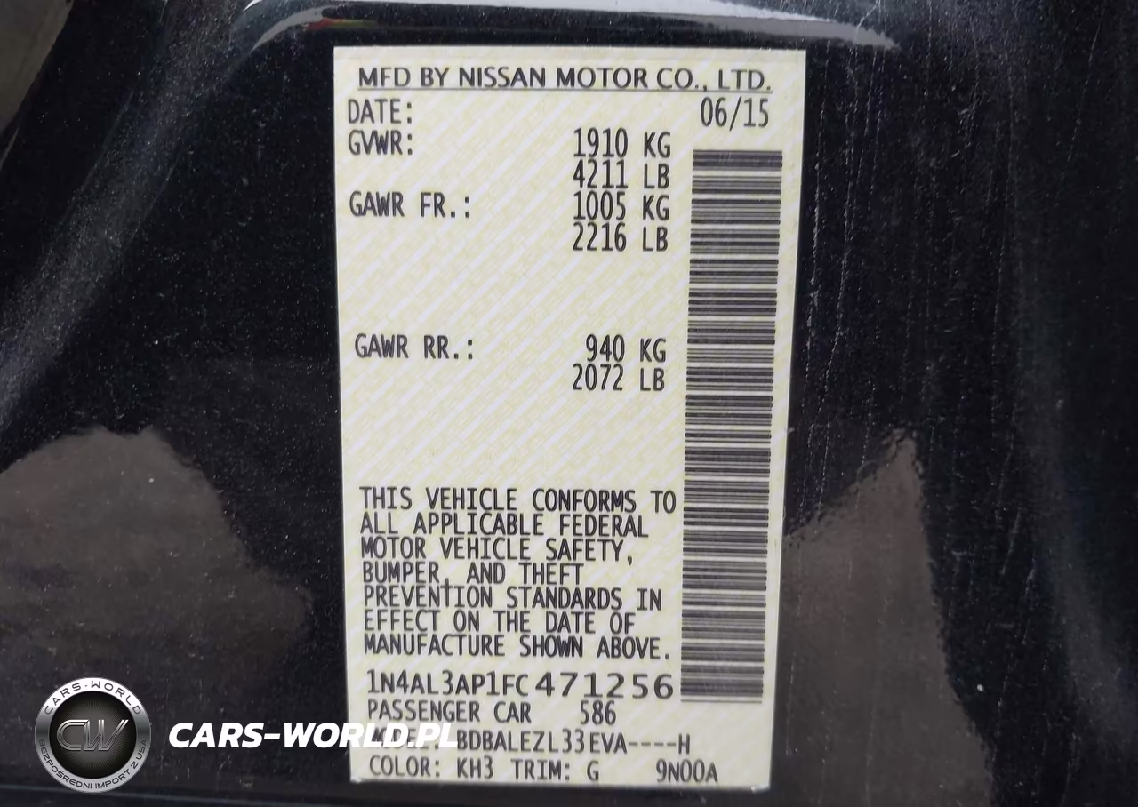 2015 Nissan Altima 2.5 S VIN:1N4AL3AP1FC471256 - 8