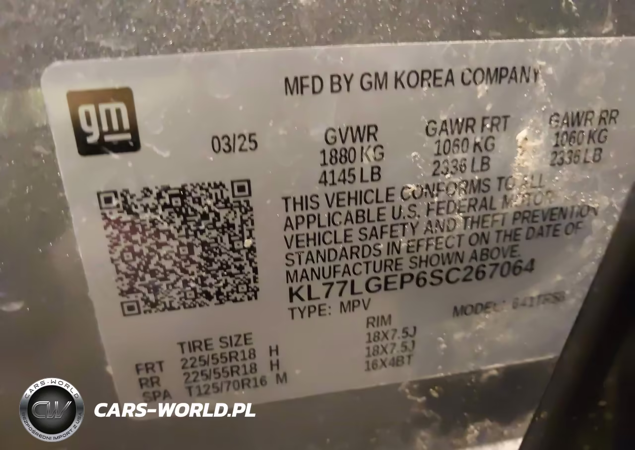 2025 Chevrolet Trax Fwd 1Rs VIN:KL77LGEP6SC267064 - 9