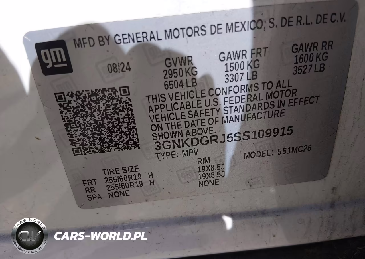 2025 Chevrolet Blazer Ev Lt Awd VIN:3GNKDGRJ5SS109915 - 9