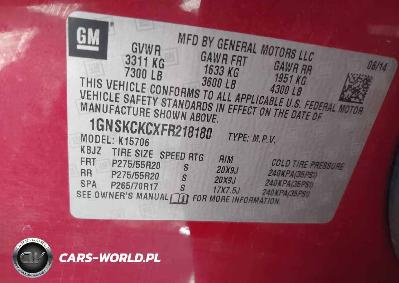 2015 Chevrolet Tahoe Ltz VIN:1GNSKCKCXFR218180 - 9