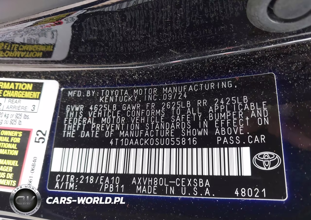2025 Toyota Camry Se VIN:4T1DAACK0SU055816 - 9