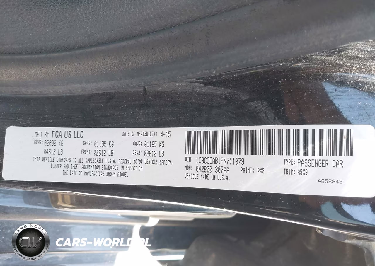 2015 Chrysler 200 Limited VIN:1C3CCCAB1FN711079 - 9