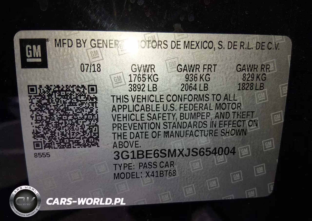 2018 Chevrolet Cruze Lt Auto VIN:3G1BE6SMXJS654004 - 9