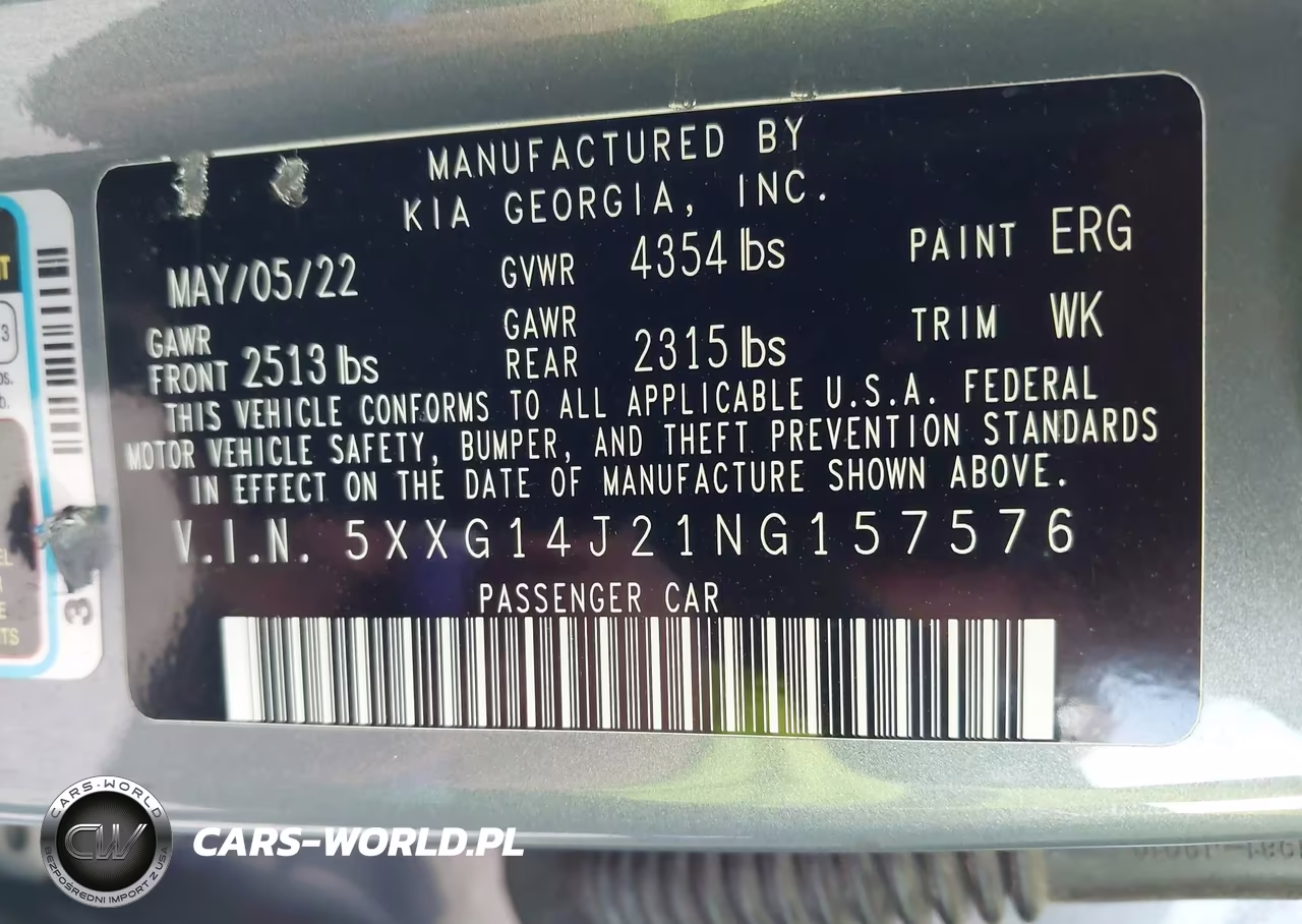 2022 Kia K5 Lxs VIN:5XXG14J21NG157576 - 9
