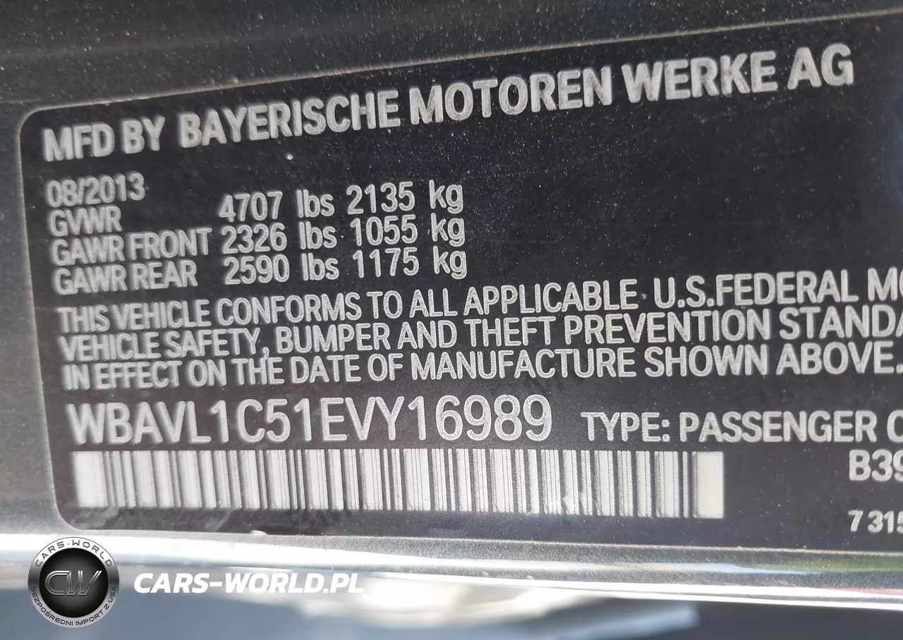 2014 BMW X1 xDrive28I VIN:WBAVL1C51EVY16989 - 9