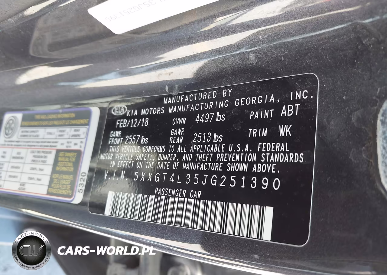 2018 Kia Optima S VIN:5XXGT4L35JG251390 - 9