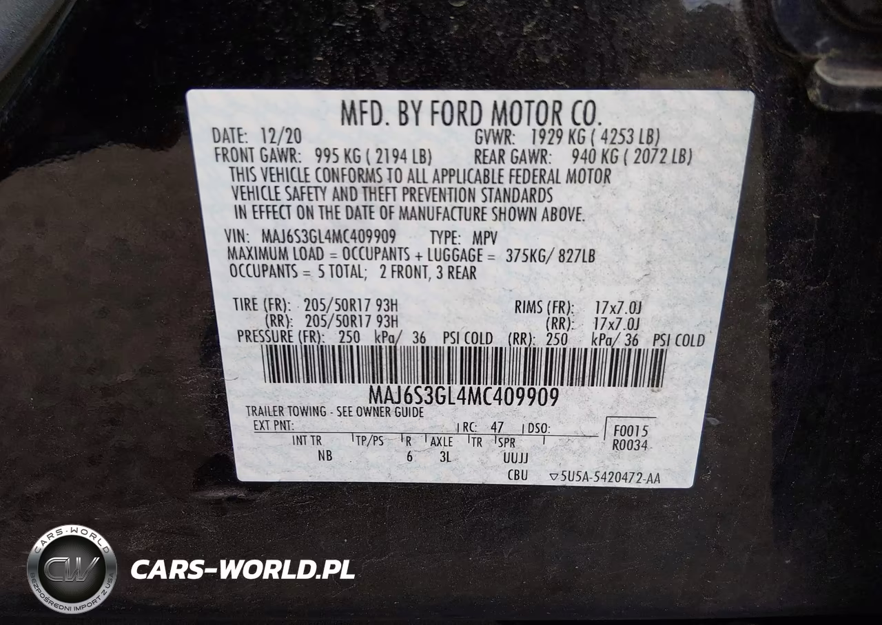 2021 Ford Ecosport Se VIN:MAJ6S3GL4MC409909 - 9