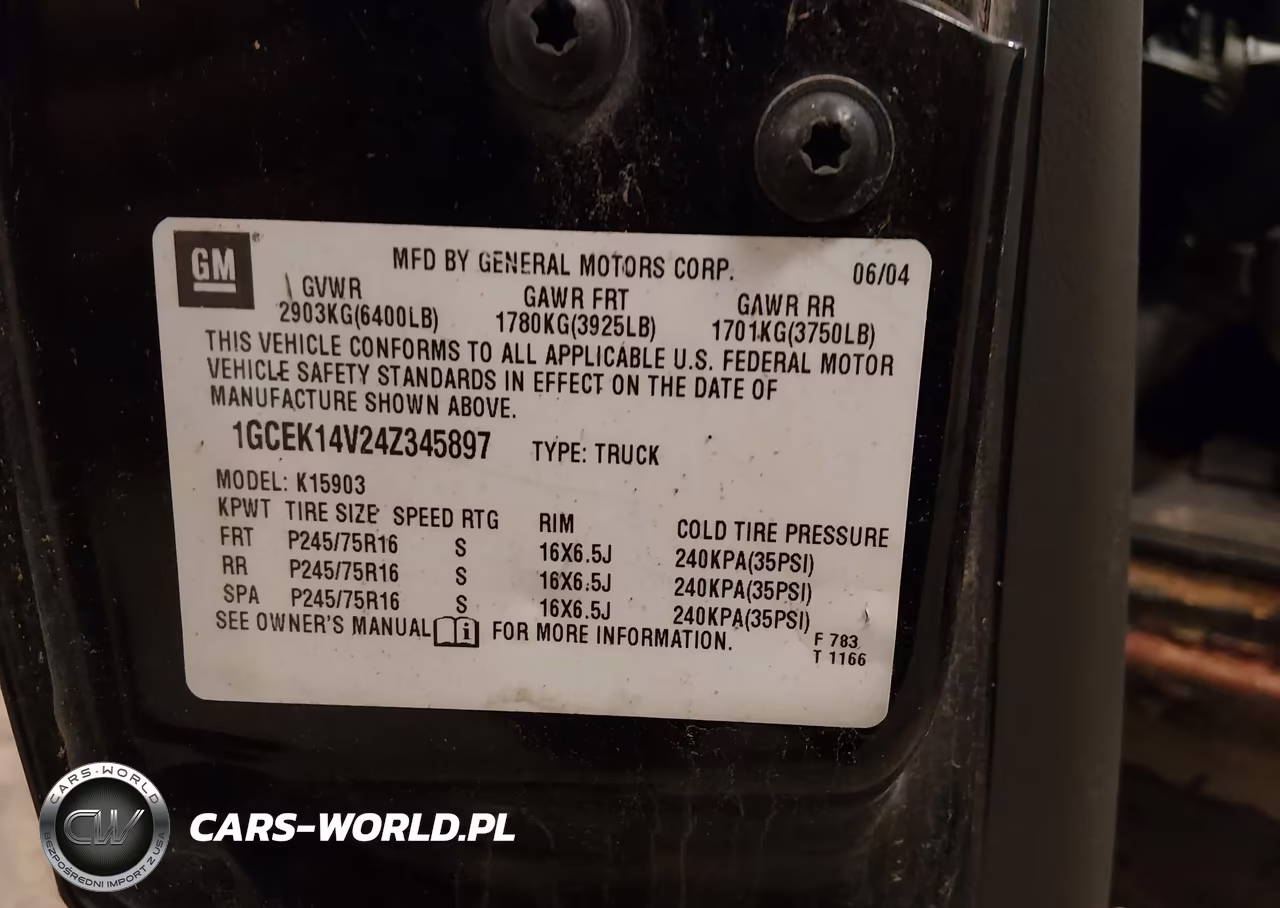 2004 Chevrolet Silverado 1500 Work Truck VIN:1GCEK14V24Z345897 - 9