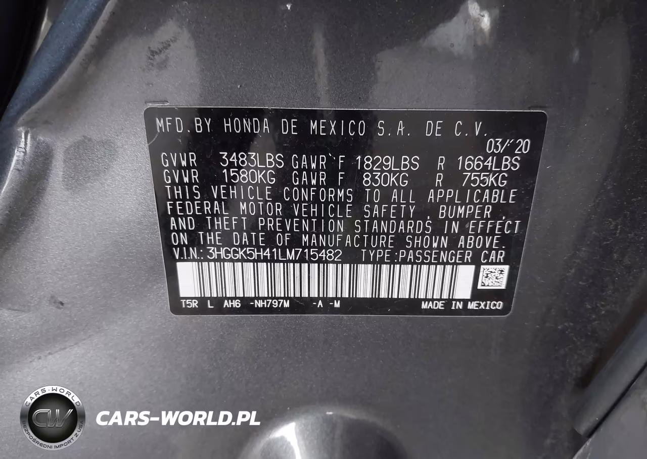 2020 Honda Fit Lx VIN:3HGGK5H41LM715482 - 9