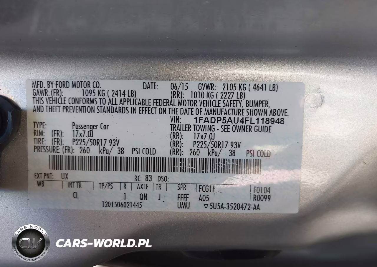 2015 Ford C-Max Hybrid Se VIN:1FADP5AU4FL118948 - 9