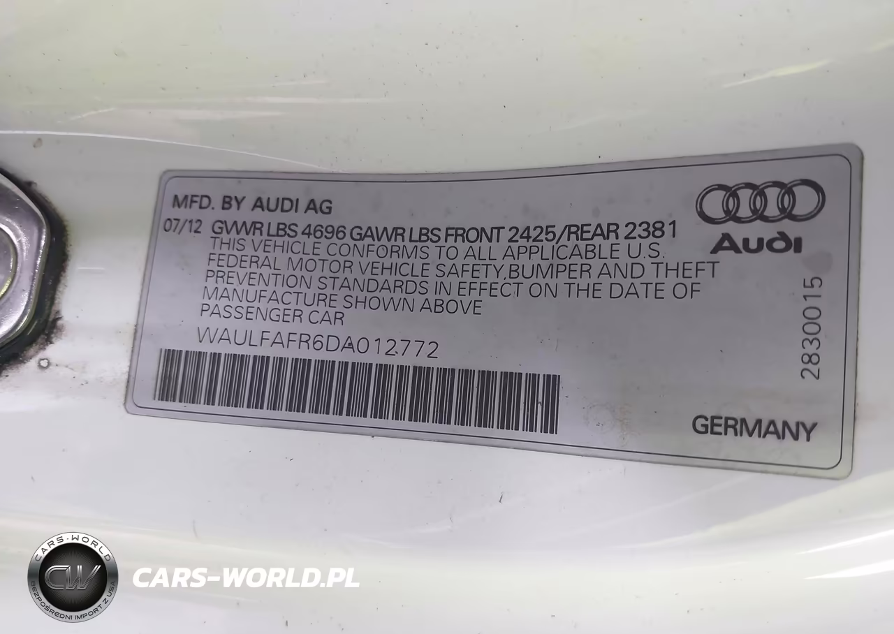 2013 Audi A5 2.0T Premium VIN:WAULFAFR6DA012772 - 9