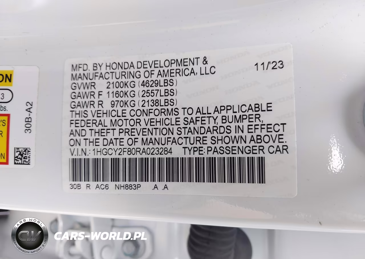 2024 Honda Accord Hybrid Touring VIN:1HGCY2F80RA023284 - 9