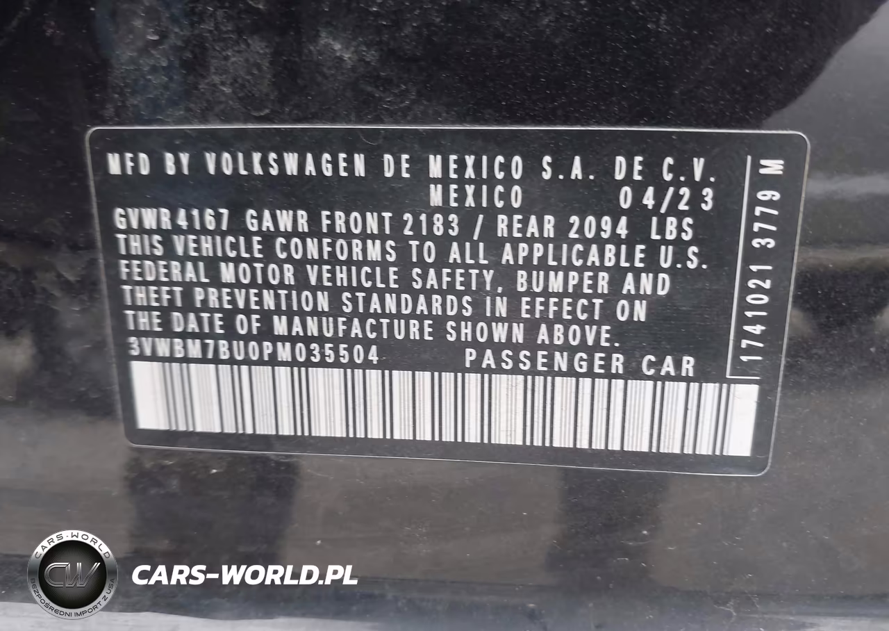 2023 Volkswagen Jetta 1.5T Sport VIN:3VWBM7BU0PM035504 - 9