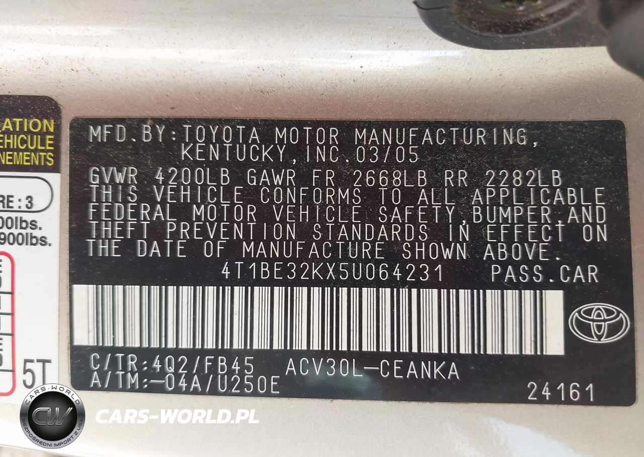 2005 Toyota Camry Le-Xle-Se VIN:4T1BE32KX5U064231 - 9