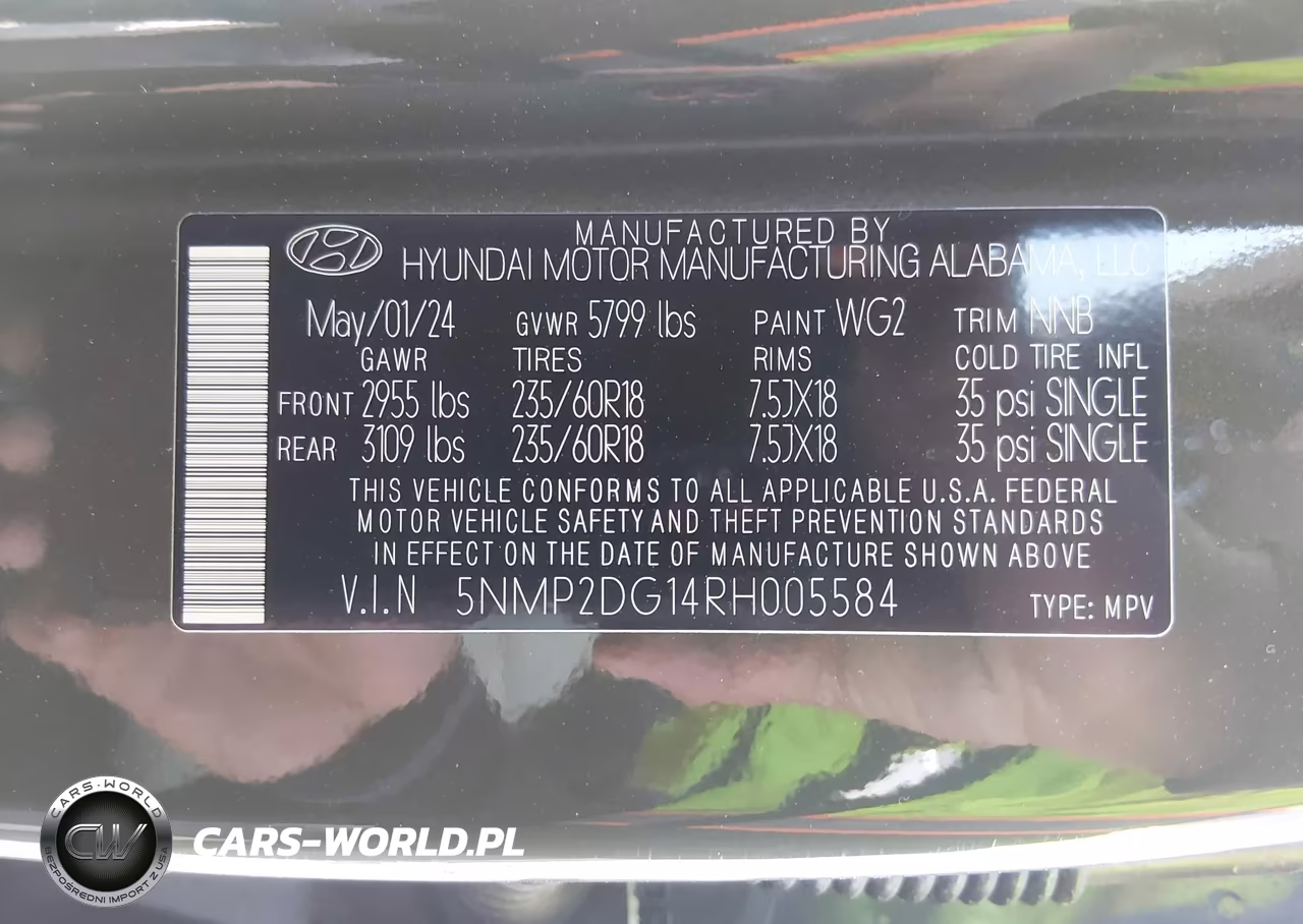 2024 Hyundai Santa Fe Hybrid Sel VIN:5NMP2DG14RH005584 - 9