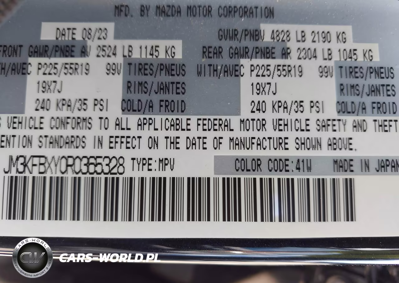 2024 Mazda Cx-5 2.5 Turbo Signature VIN:JM3KFBXY0R0365328 - 9