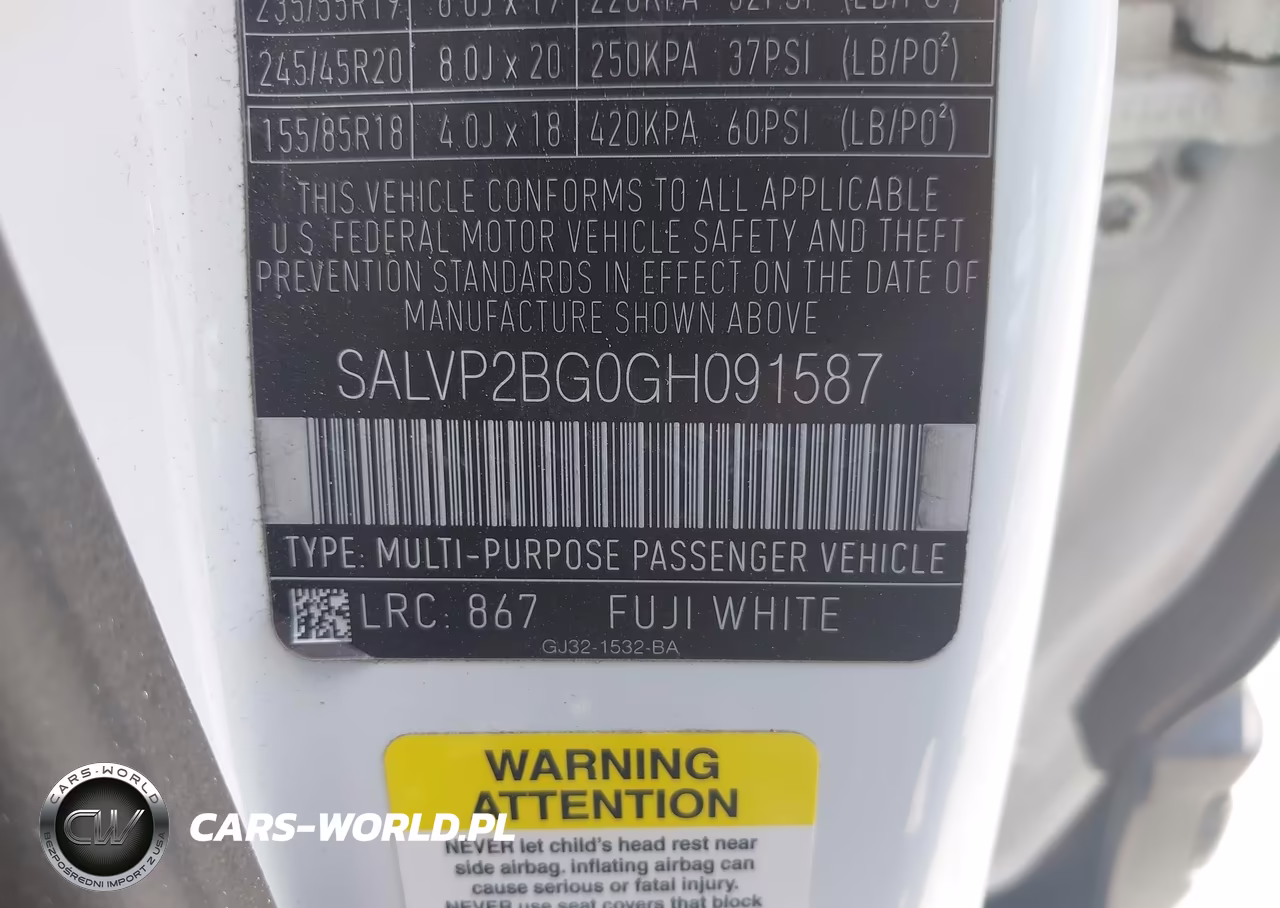 2016 Land Rover Range Rover Evoque Se-Se Premium VIN:SALVP2BG0GH091587 - 9