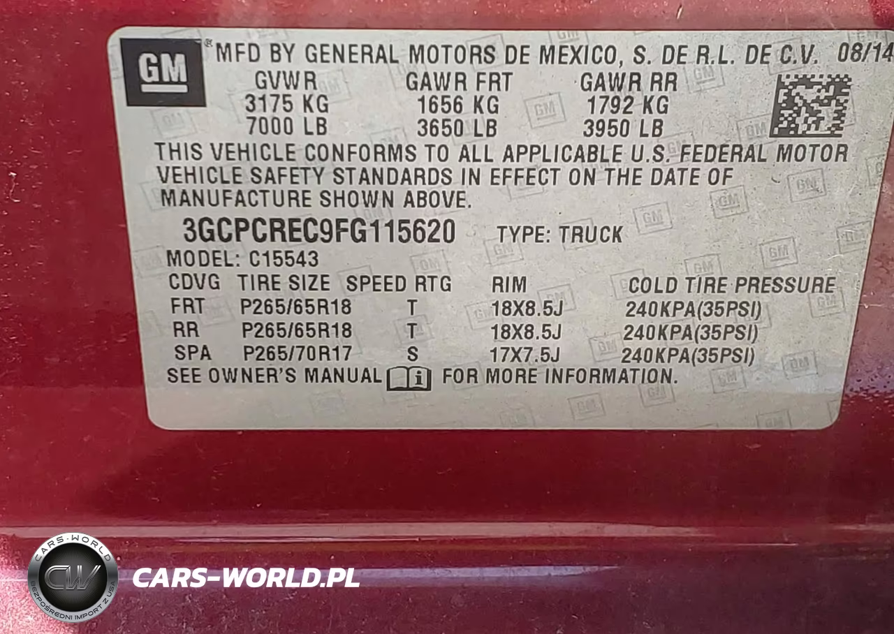 2015 Chevrolet Silverado 1500 1Lt VIN:3GCPCREC9FG115620 - 9