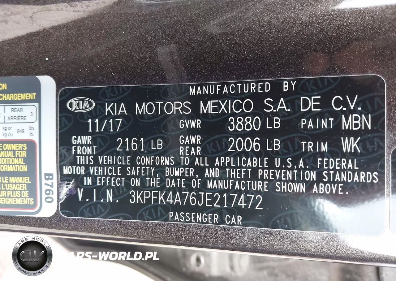 2018 Kia Forte Lx VIN:3KPFK4A76JE217472 - 9