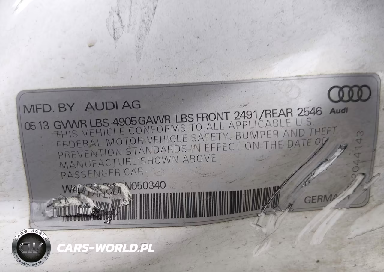 2013 Audi A4 2.0T Premium VIN:WAUFFAFL0DN050340 - 9