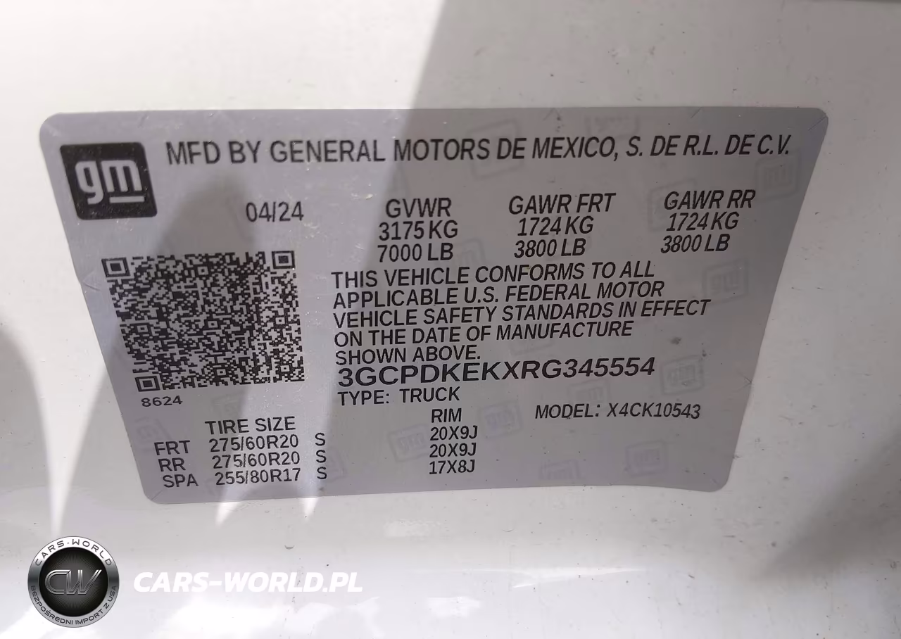 2024 Chevrolet Silverado 1500 VIN:3GCPDKEKXRG345554 - 9