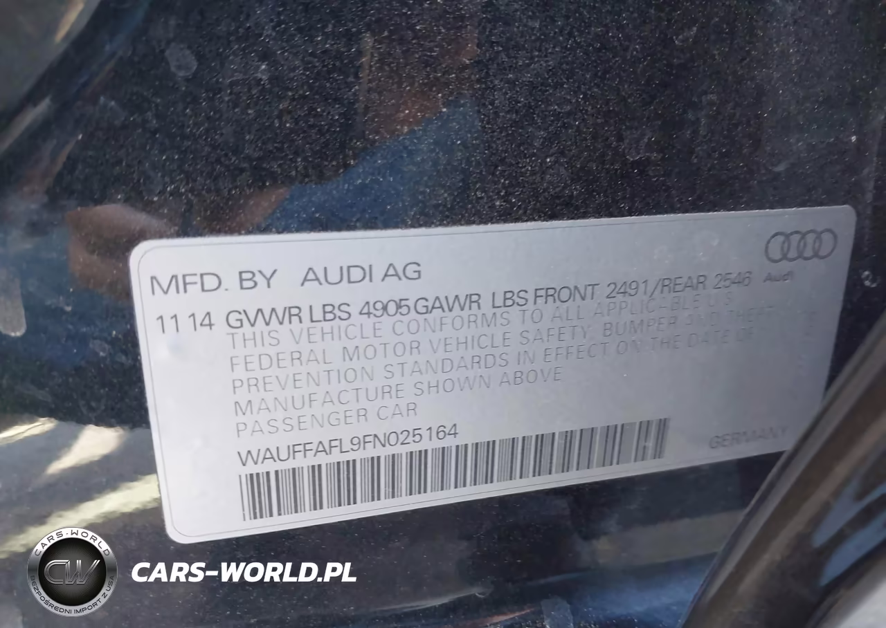 2015 Audi A4 2.0T Premium VIN:WAUFFAFL9FN025164 - 9