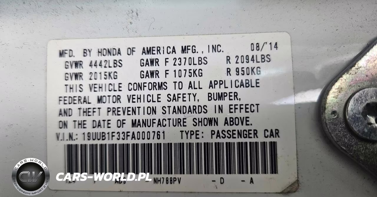 2015 Acura Tlx VIN:19UUB1F33FA000761 - 9