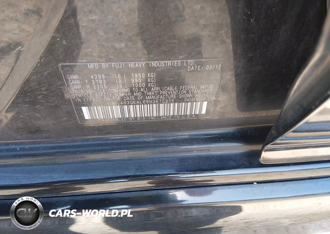 2017 Subaru Impreza 2.0I Sport VIN:4S3GKAL66H3610915 - 9