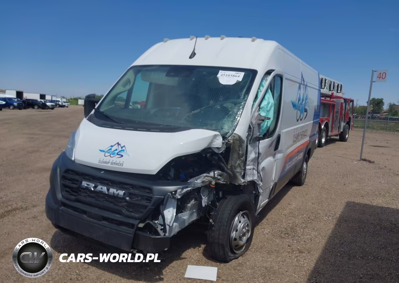 2023 Ram Promaster 3500 Cargo Van High Roof 159 Wb Ext VIN:3C6MRVJG6PE563126 - 2