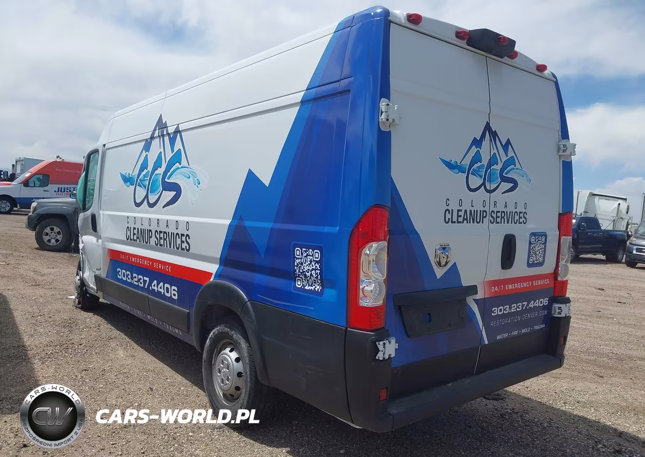 2023 Ram Promaster 3500 Cargo Van High Roof 159 Wb Ext VIN:3C6MRVJG6PE563126 - 3