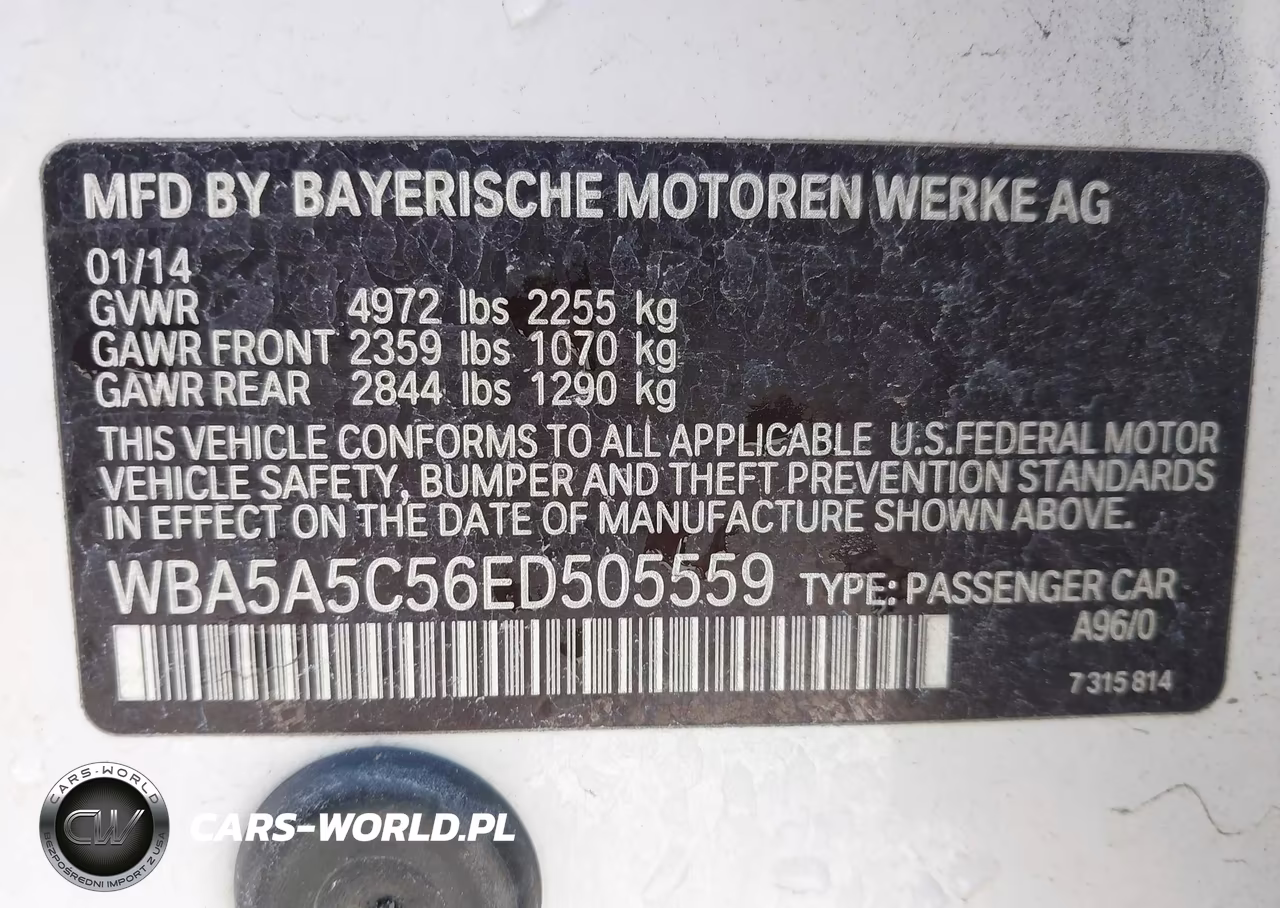 2014 BMW 528I VIN:WBA5A5C56ED505559 - 9