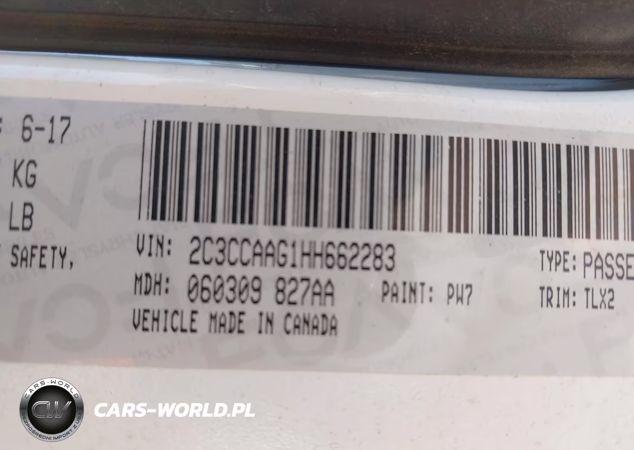 2017 Chrysler 300 Limited VIN:2C3CCAAG1HH662283 - 9
