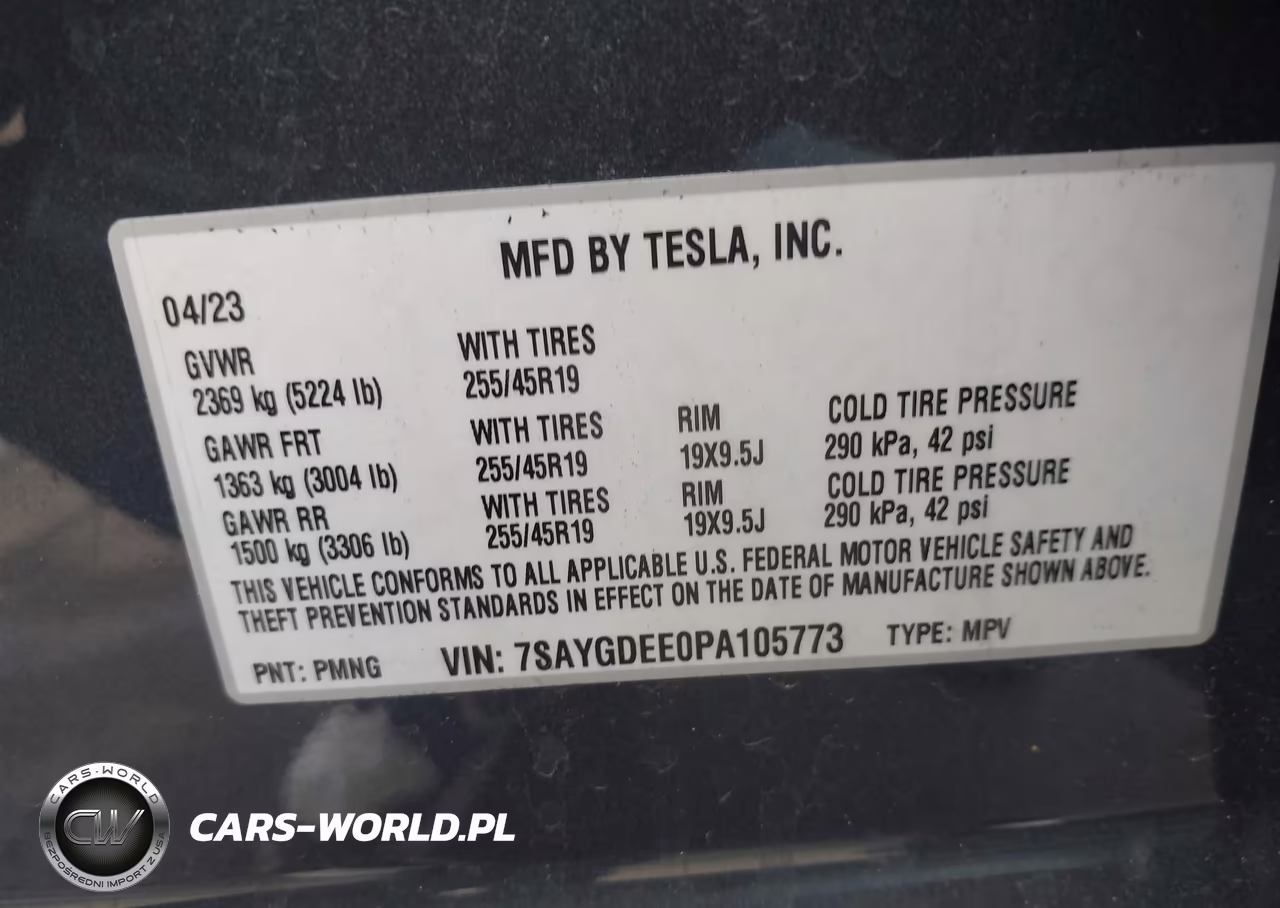 2023 Tesla Model Y Awd-Long Range Dual Motor All-Wheel Drive VIN:7SAYGDEE0PA105773 - 9