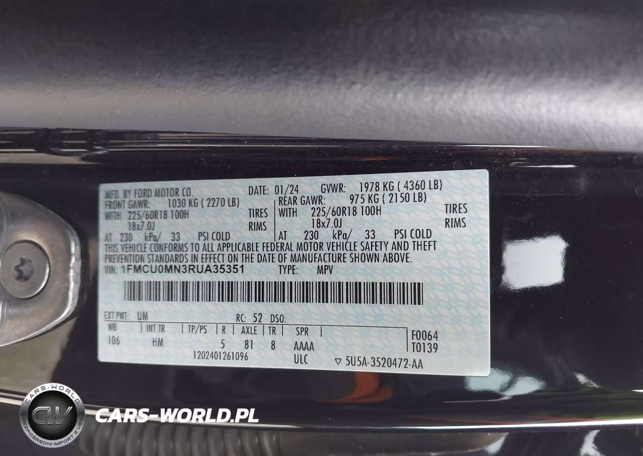 2024 Ford Escape St-Line VIN:1FMCU0MN3RUA35351 - 9