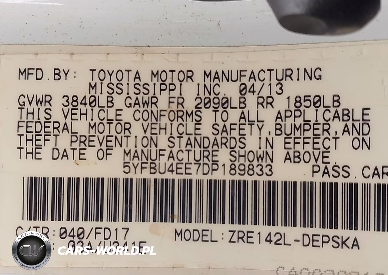 2013 Toyota Corolla S VIN:5YFBU4EE7DP189833 - 9