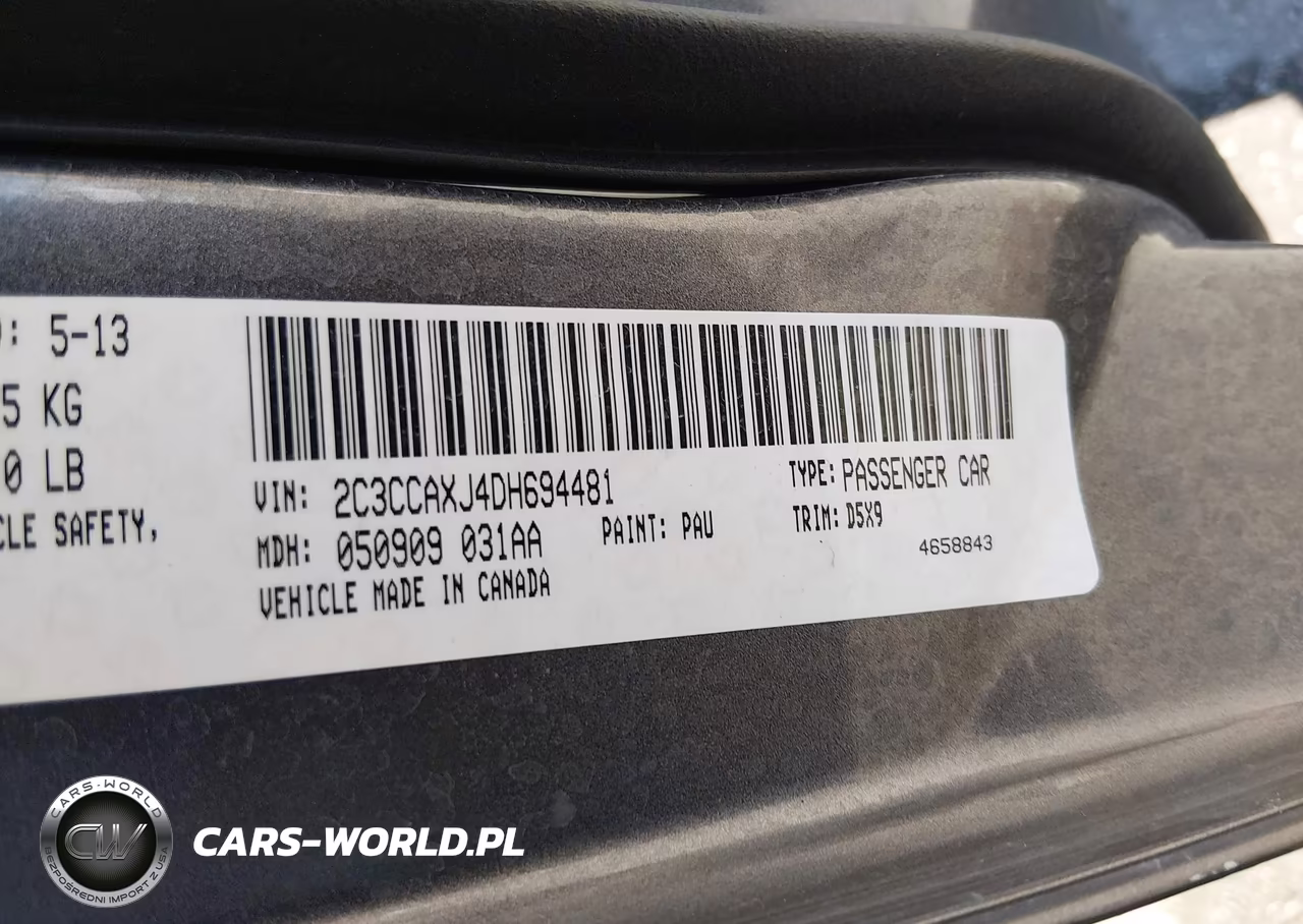 2013 Chrysler 300 300 Srt8 Core VIN:2C3CCAXJ4DH694481 - 9