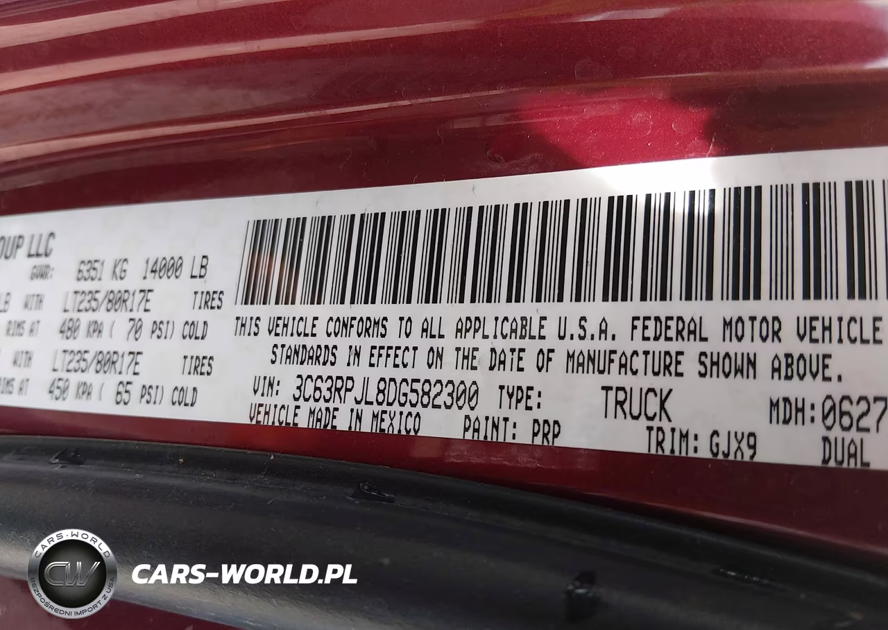 2013 Ram 3500 Laramie VIN:3C63RPJL8DG582300 - 8