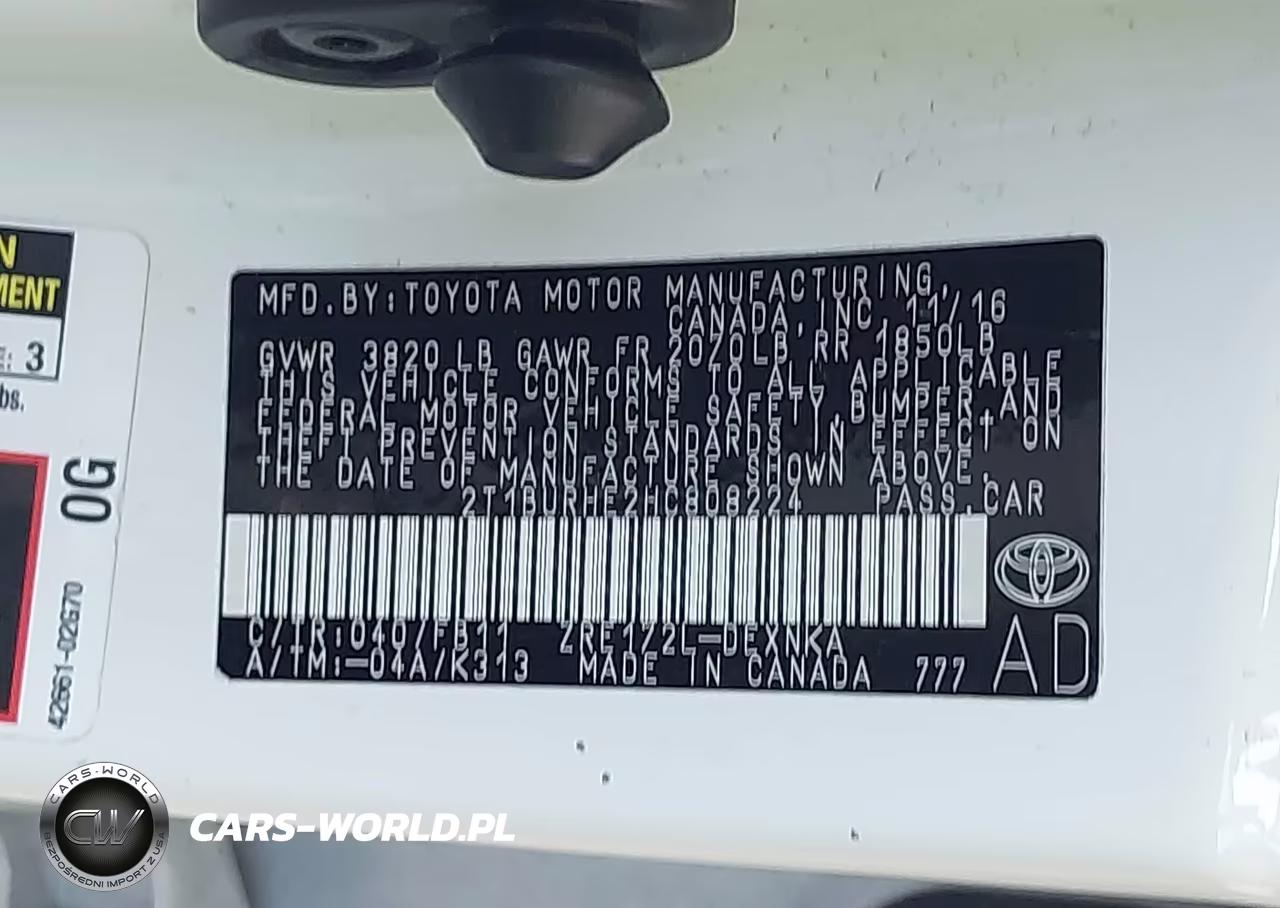 2017 Toyota Corolla Le VIN:2T1BURHE2HC808224 - 9