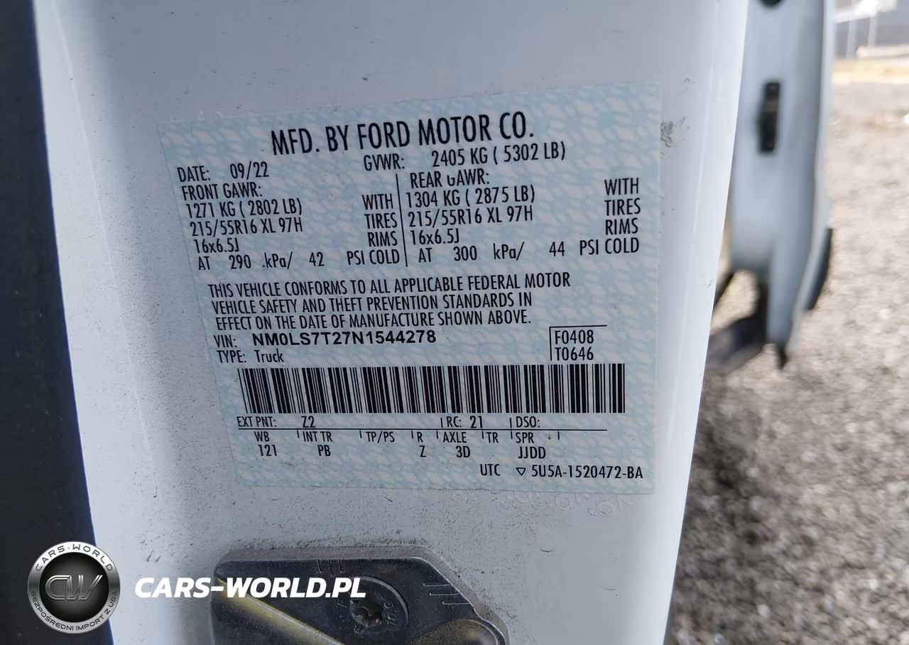 2022 Ford Transit Connect Xlt VIN:NM0LS7T27N1544278 - 9