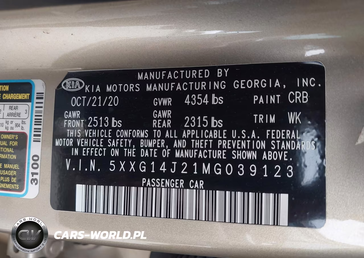 2021 Kia K5 Lxs VIN:5XXG14J21MG039123 - 9