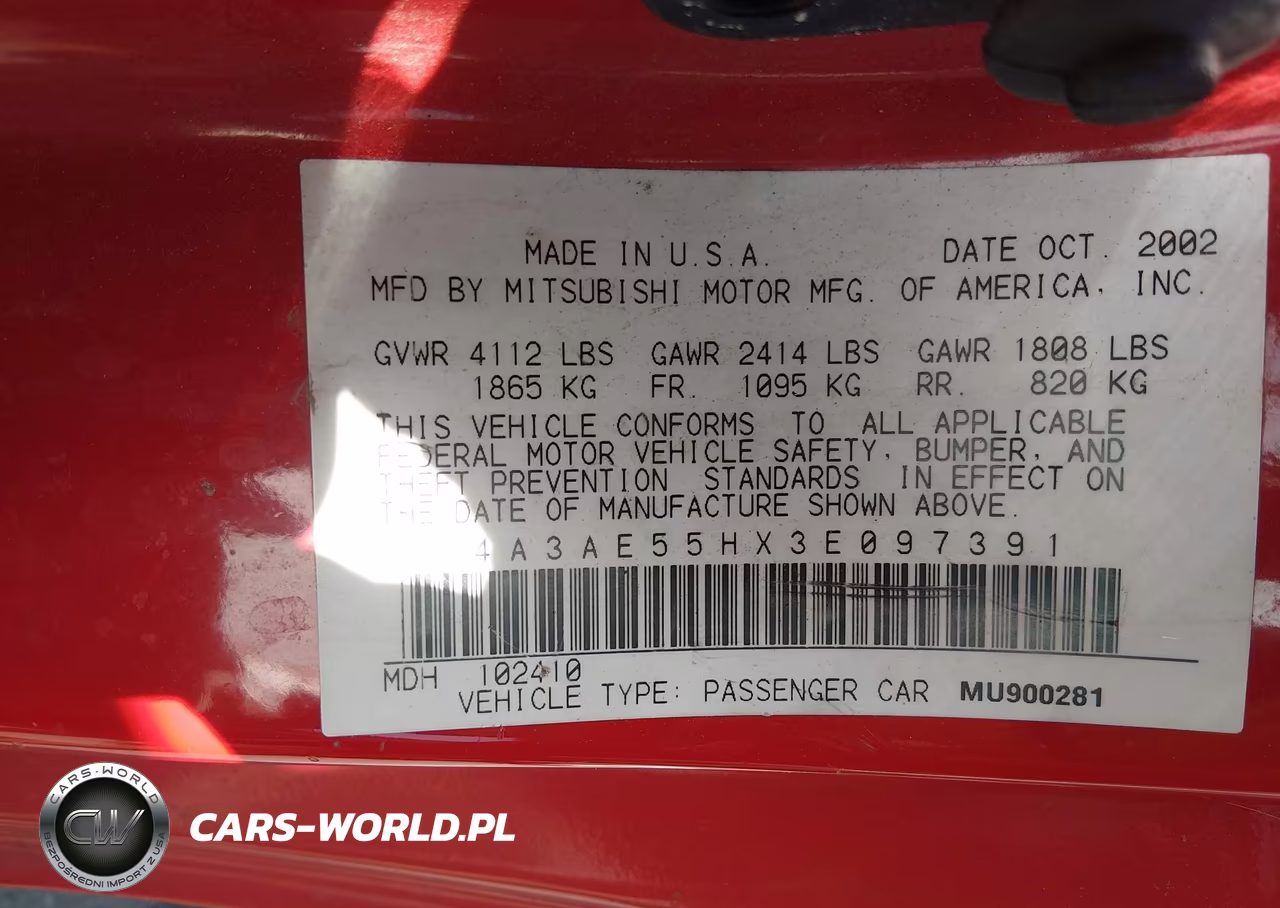 2003 Mitsubishi Eclipse Spyder Gt VIN:4A3AE55HX3E097391 - 9