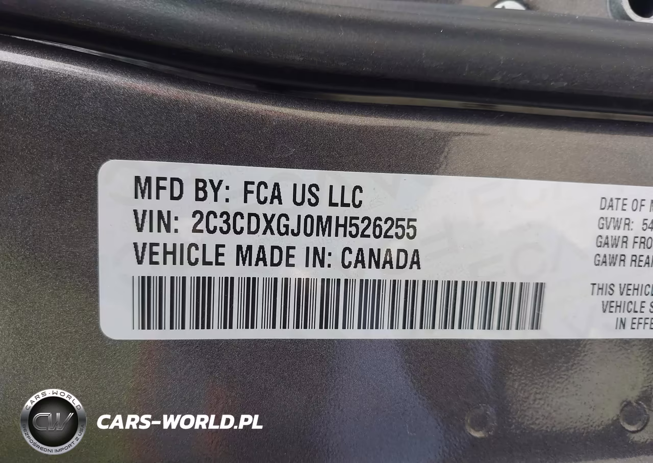 2021 Dodge Charger Scat Pack Rwd VIN:2C3CDXGJ0MH526255 - 9