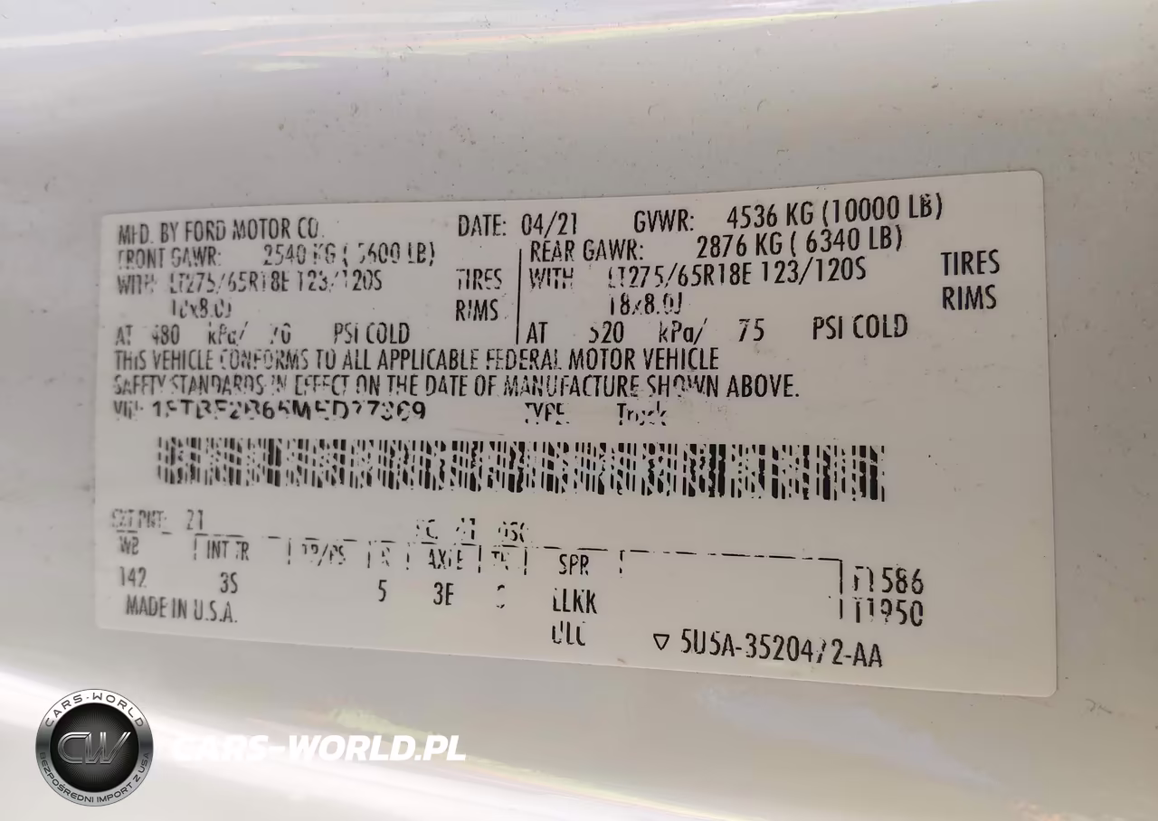 2021 Ford F-250 Xlt VIN:1FTBF2B65MED77369 - 9