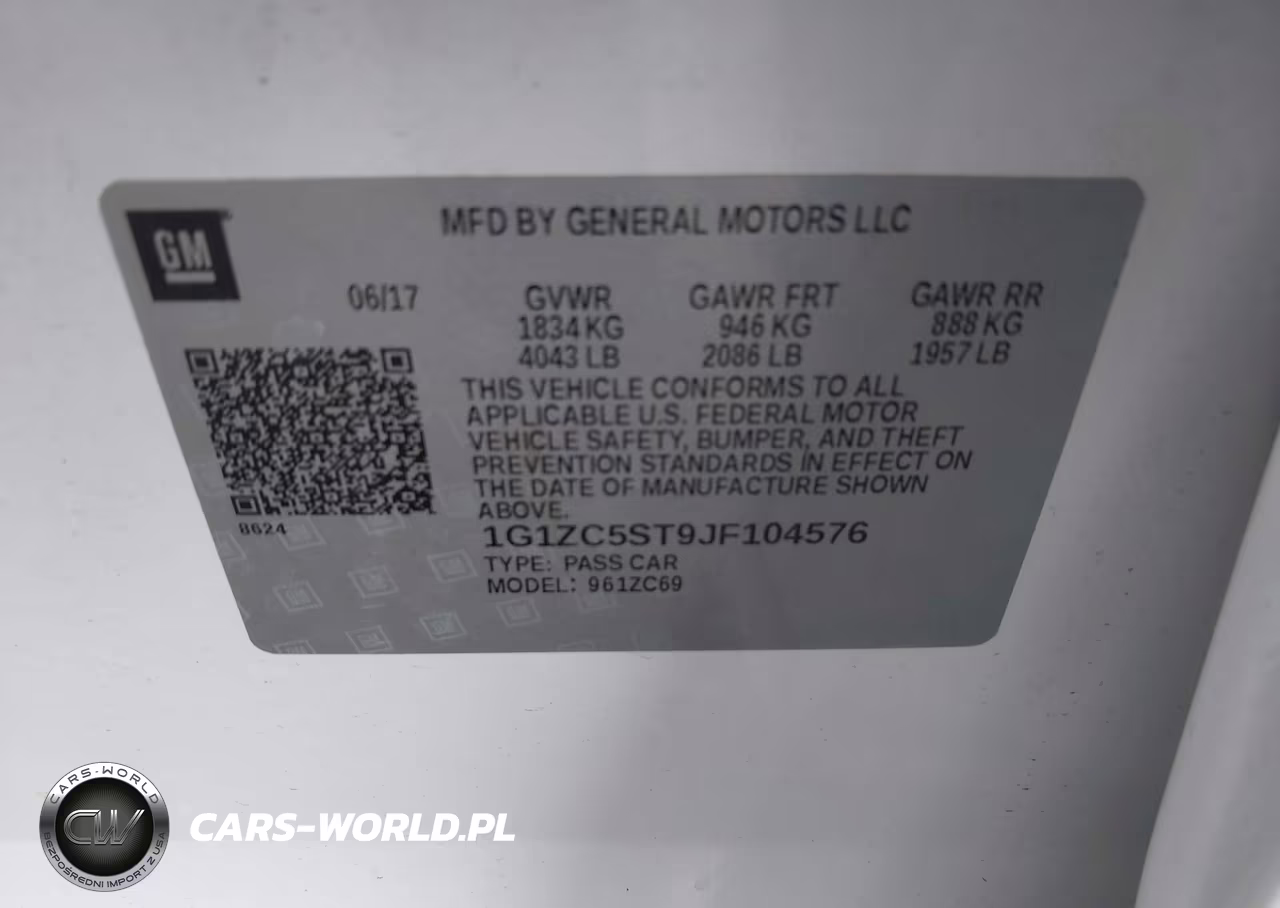 2018 Chevrolet Malibu 1Fl VIN:1G1ZC5ST9JF104576 - 9