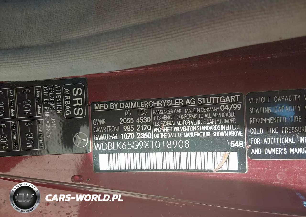 1999 Mercedes-Benz Clk 320 VIN:WDBLK65G9XT018908 - 9